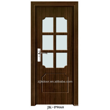 Intérieur mdf porte en verre pvc en bois